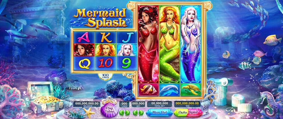 mermaid spalsh slots caesars casino