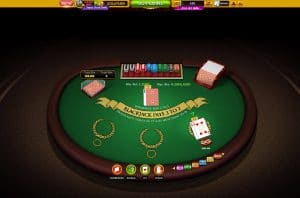 blackjack casino table game
